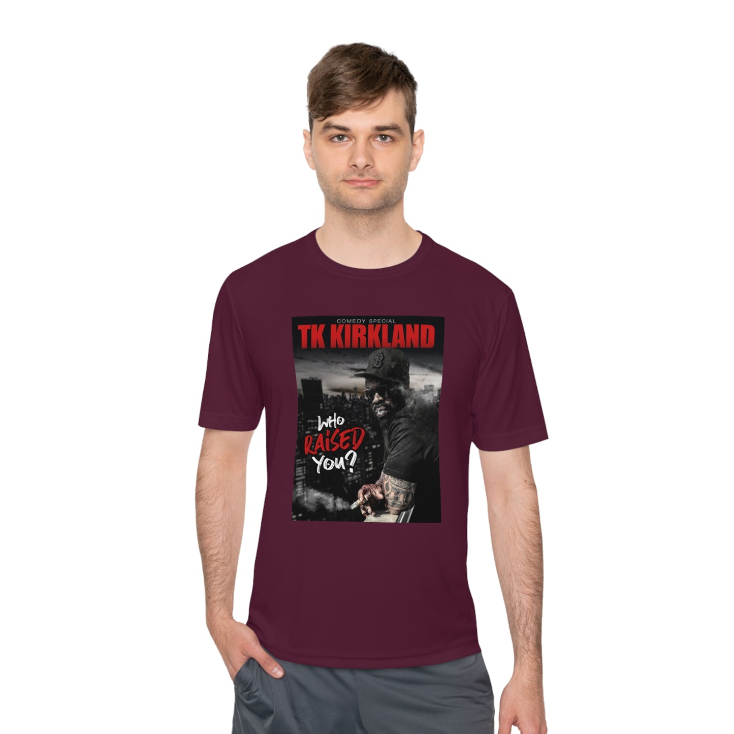 Who Raised You? Unisex Moisture Wicking Tee