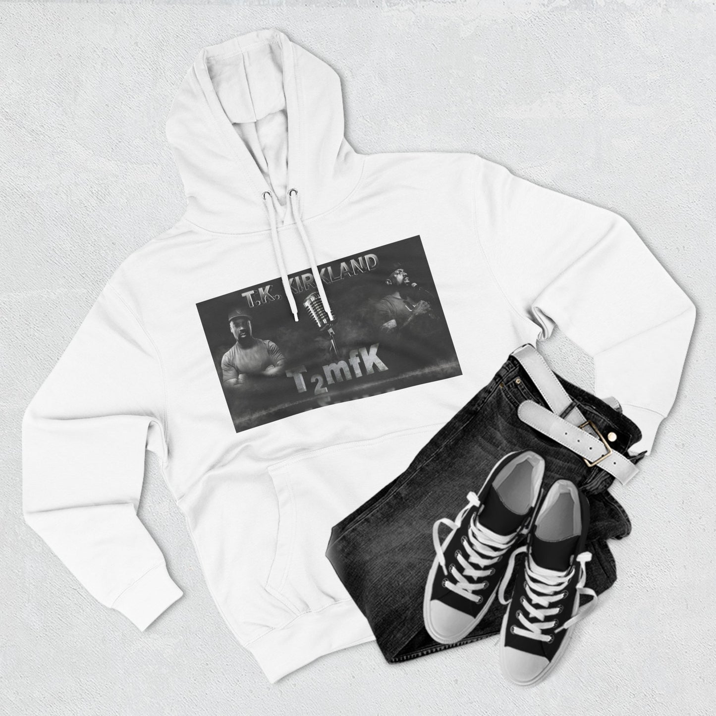 T2mfK Three-Panel Fleece Hoodie