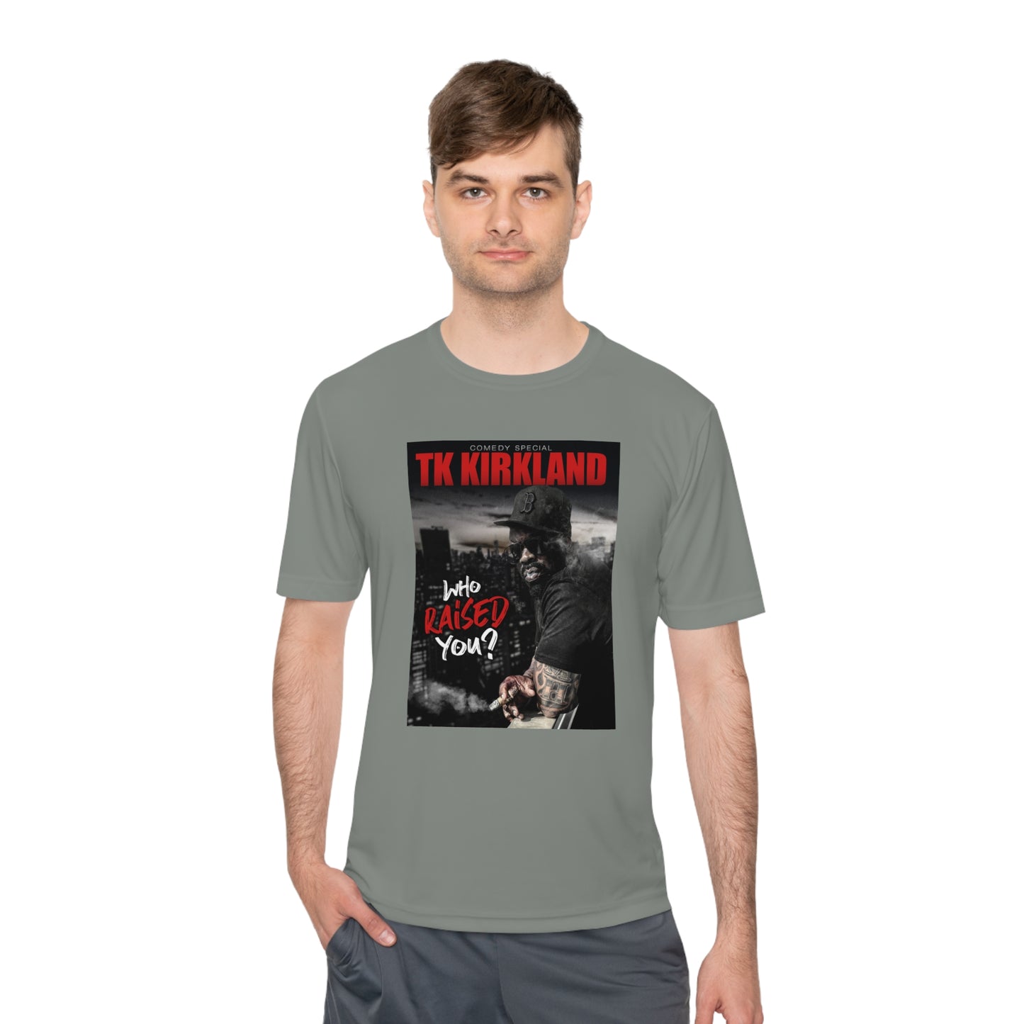 Who Raised You? Unisex Moisture Wicking Tee