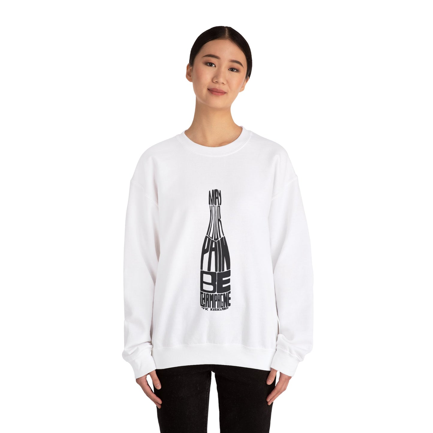 May Your Pain Be Champagne - Unisex Heavy Blend™ Crewneck Sweatshirt