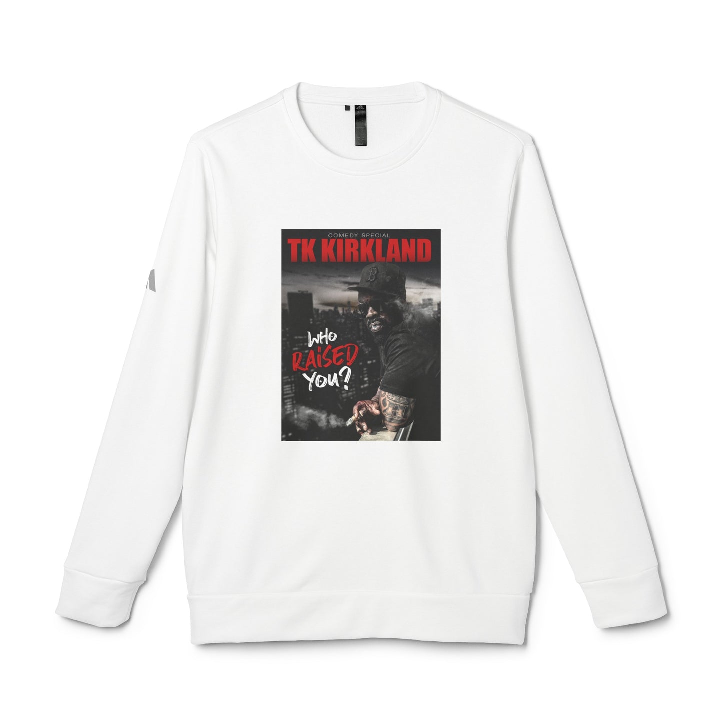adidas® Unisex Fleece Crewneck Sweatshirt - Who Raised You?