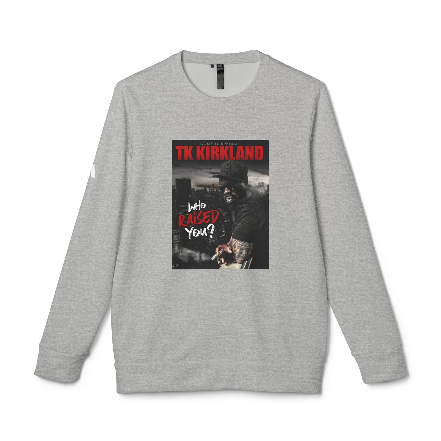 adidas® Unisex Fleece Crewneck Sweatshirt - Who Raised You?