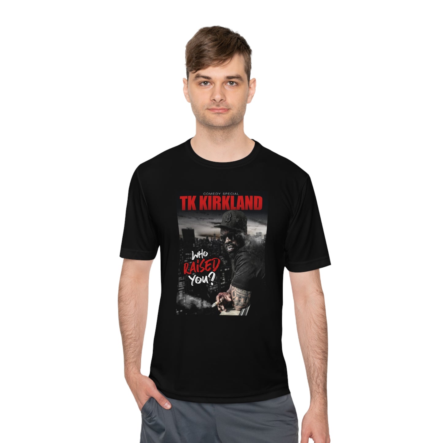Who Raised You? Unisex Moisture Wicking Tee