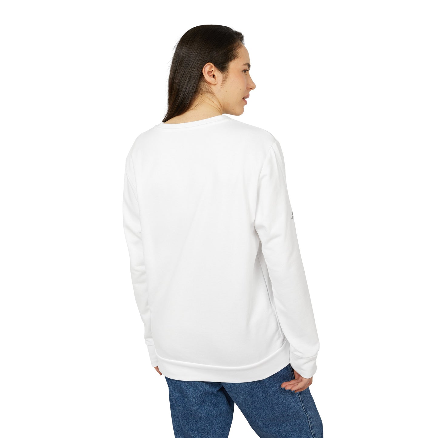 adidas® Unisex Fleece Crewneck Sweatshirt - Stay Low Key and Flex Occassionally