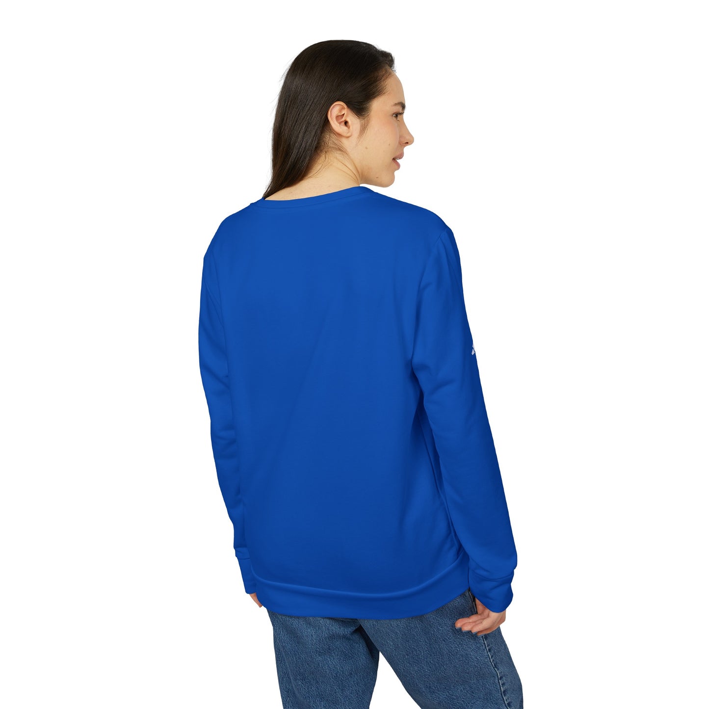 adidas® Unisex Fleece Crewneck Sweatshirt - Stay Low Key and Flex Occassionally