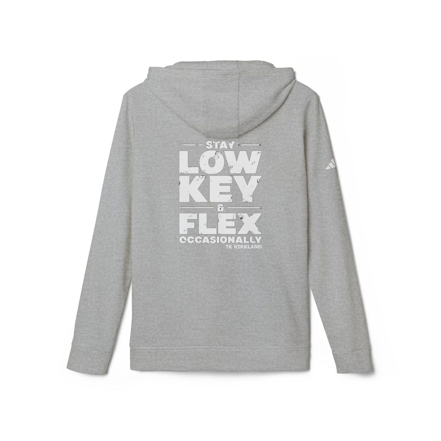 adidas® Unisex Fleece Hoodie - Stay Low Key & Flex Occassionally