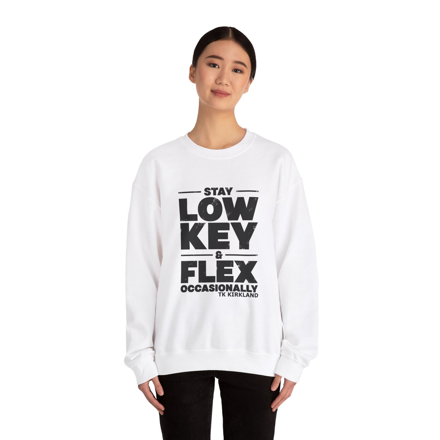 Stay Low Key & Flex Occasionally - Unisex Heavy Blend™ Crewneck Sweatshirt