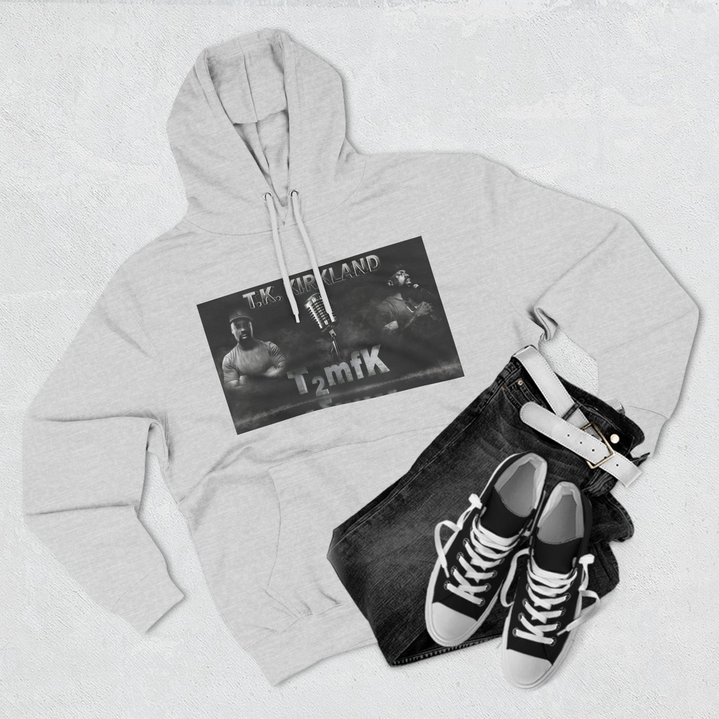 T2mfK Three-Panel Fleece Hoodie