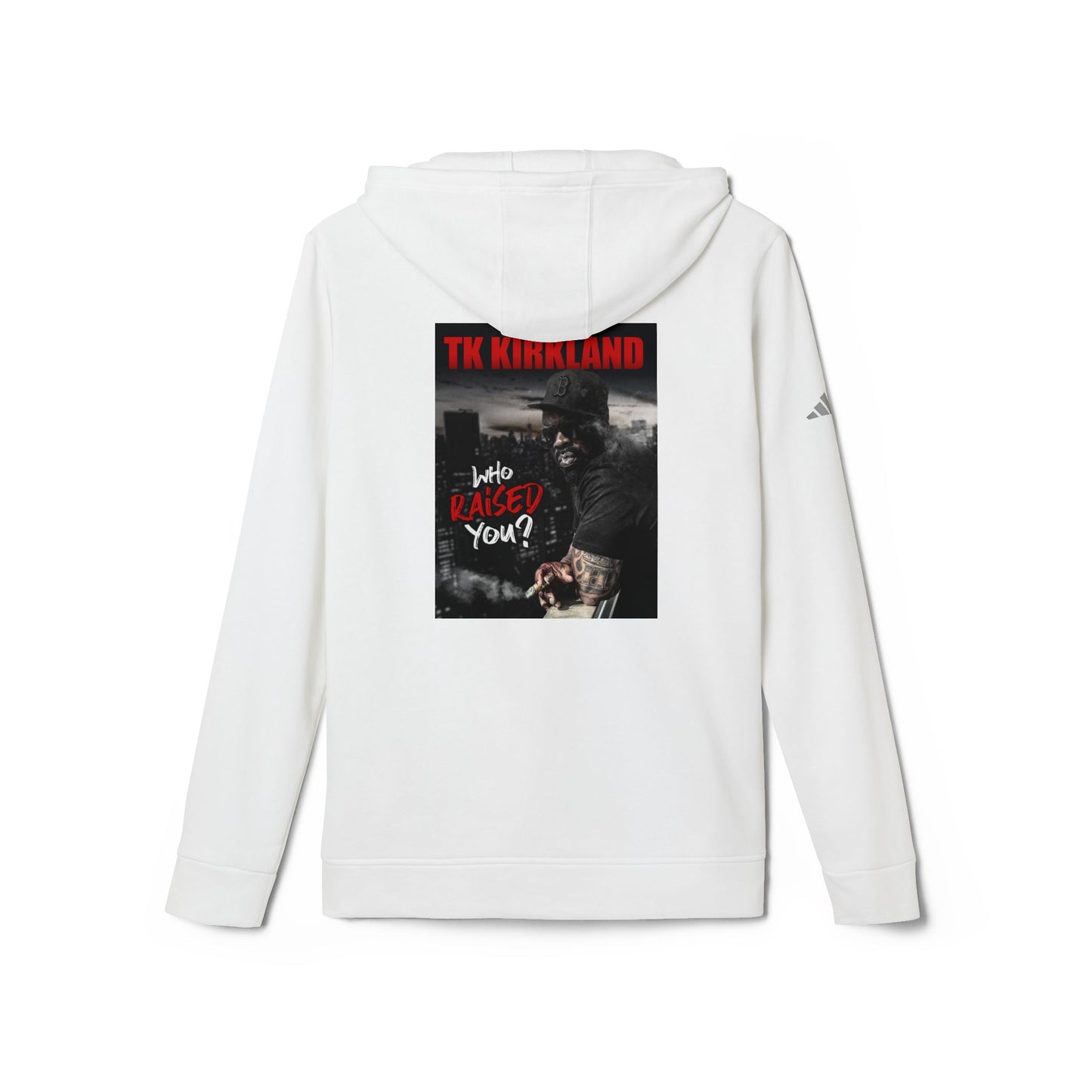 adidas® Unisex Fleece Hoodie- Who Raised You?