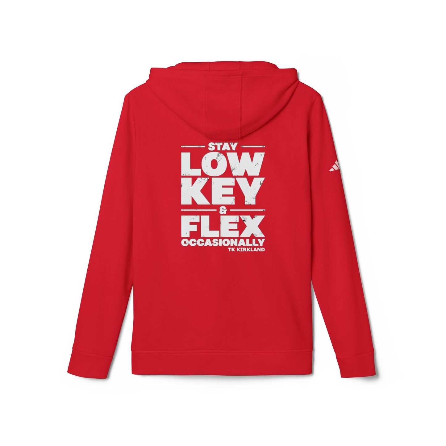 adidas® Unisex Fleece Hoodie - Stay Low Key & Flex Occassionally