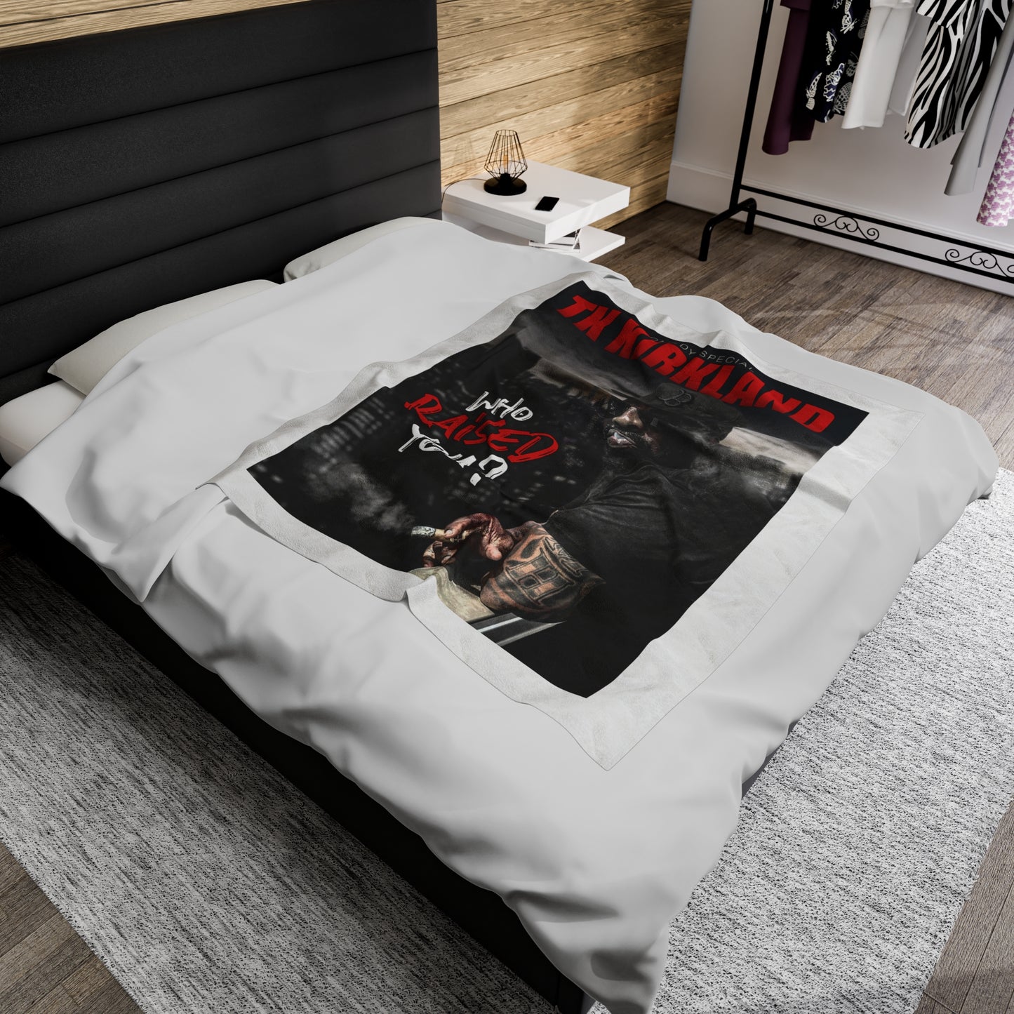 Who Raised You? Velveteen Plush Blanket