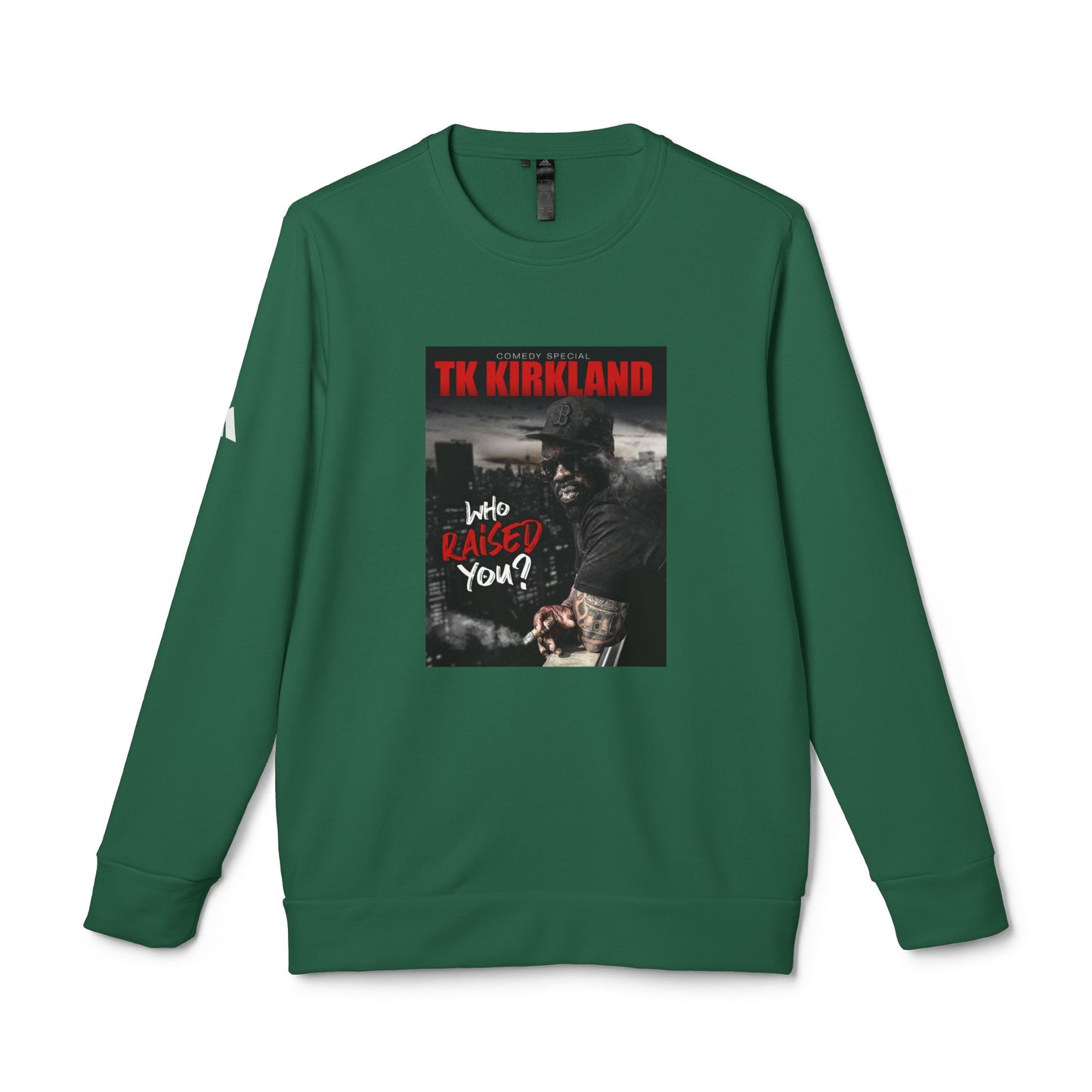 adidas® Unisex Fleece Crewneck Sweatshirt - Who Raised You?