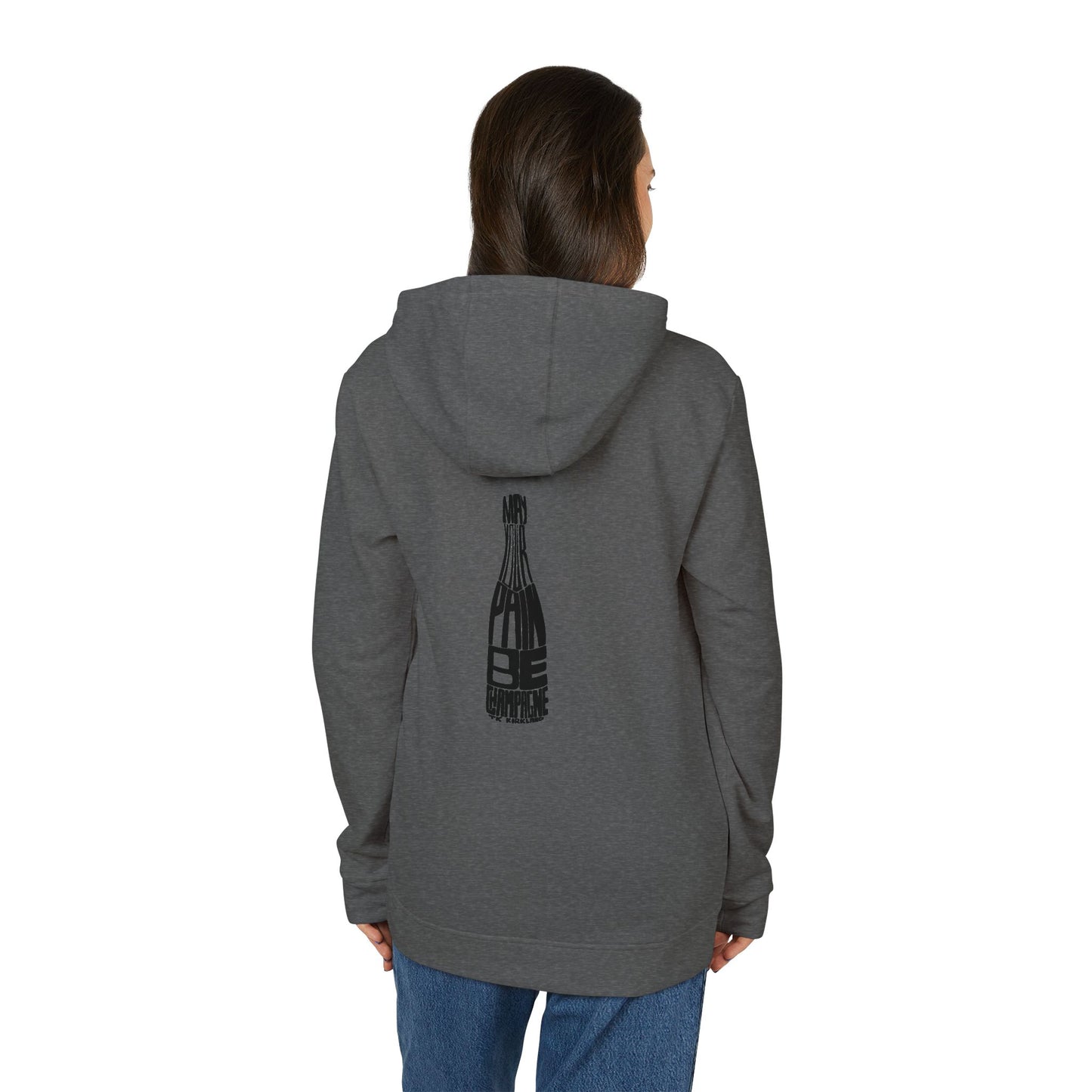 adidas® Unisex Fleece Hoodie - May Your Pain Be Champagne