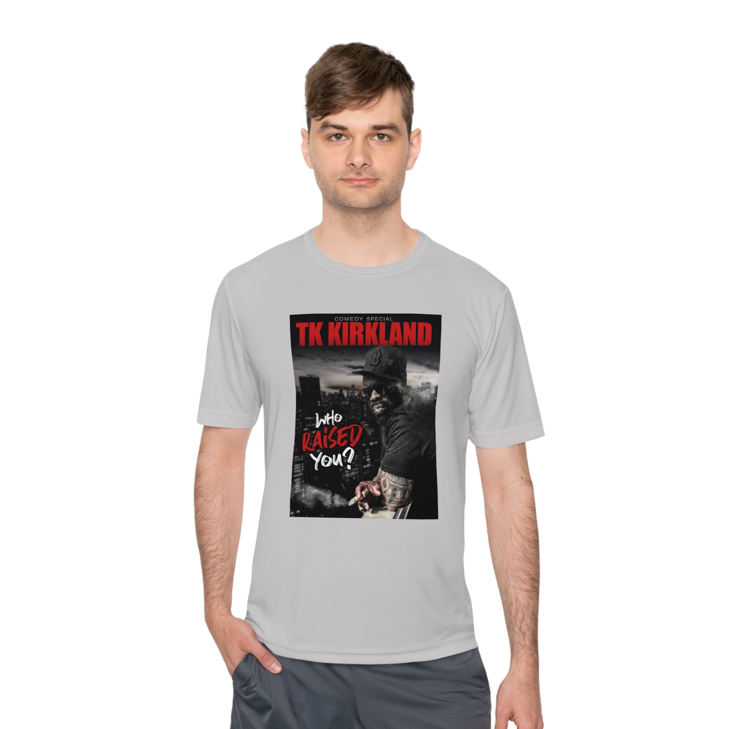 Who Raised You? Unisex Moisture Wicking Tee