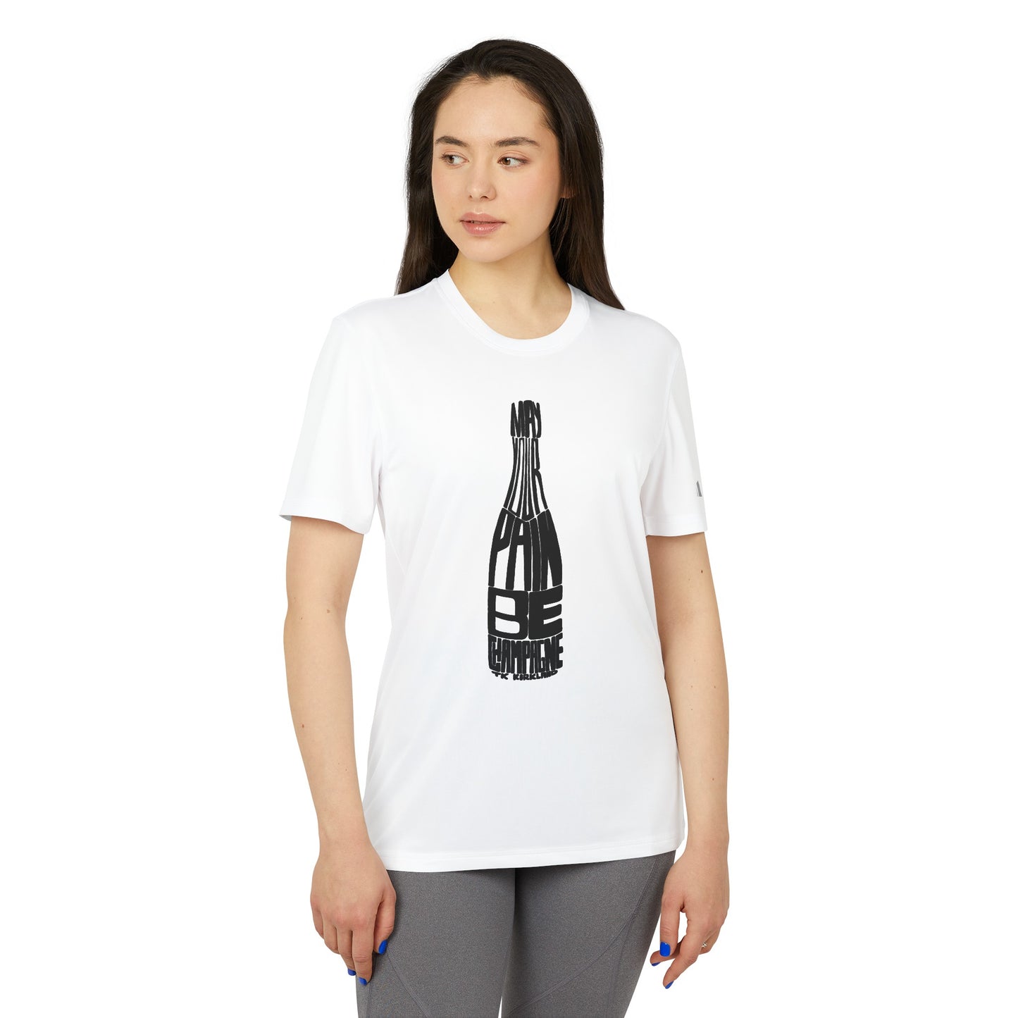adidas® Unisex Sport T-shirt - May Your Pain Be Champagne