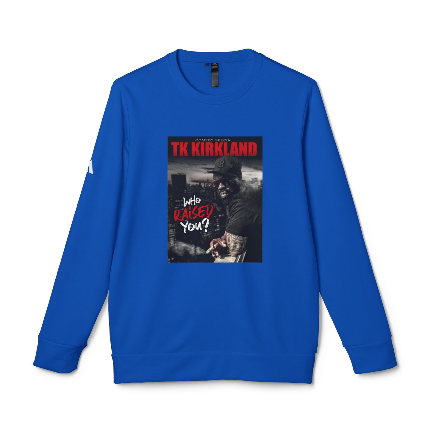 adidas® Unisex Fleece Crewneck Sweatshirt - Who Raised You?