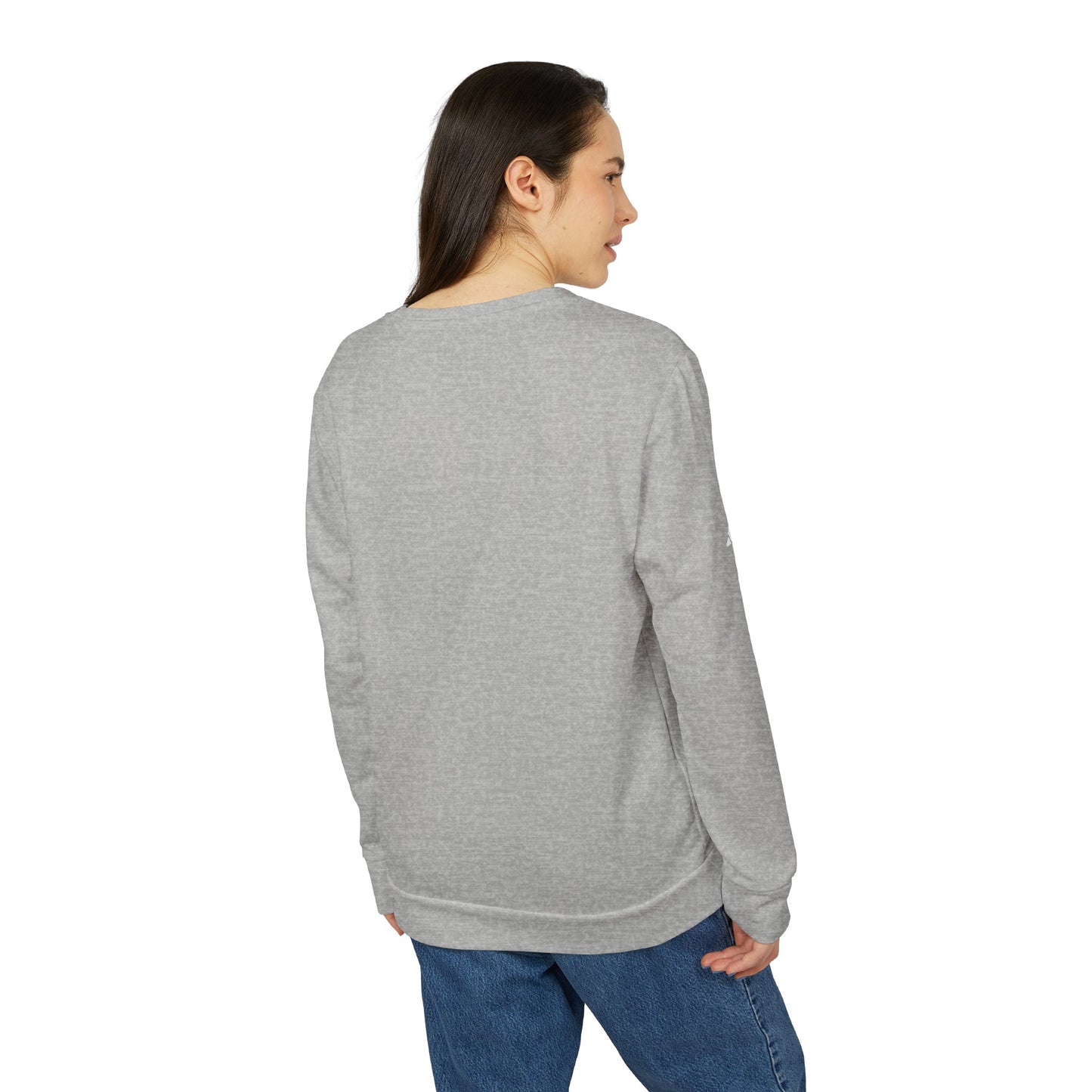 adidas® Unisex Fleece Crewneck Sweatshirt - Stay Low Key and Flex Occassionally
