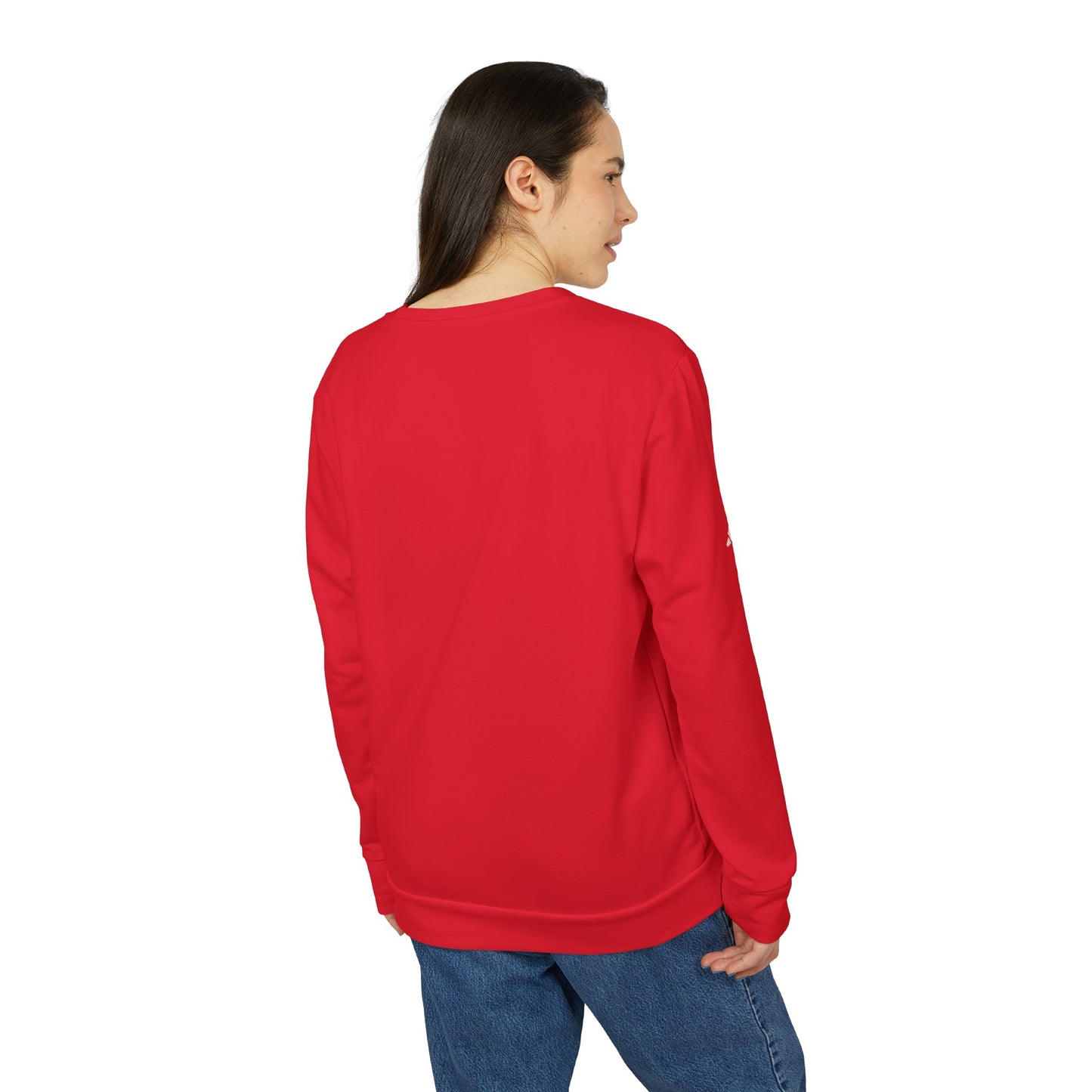 adidas® Unisex Fleece Crewneck Sweatshirt - Stay Low Key and Flex Occassionally
