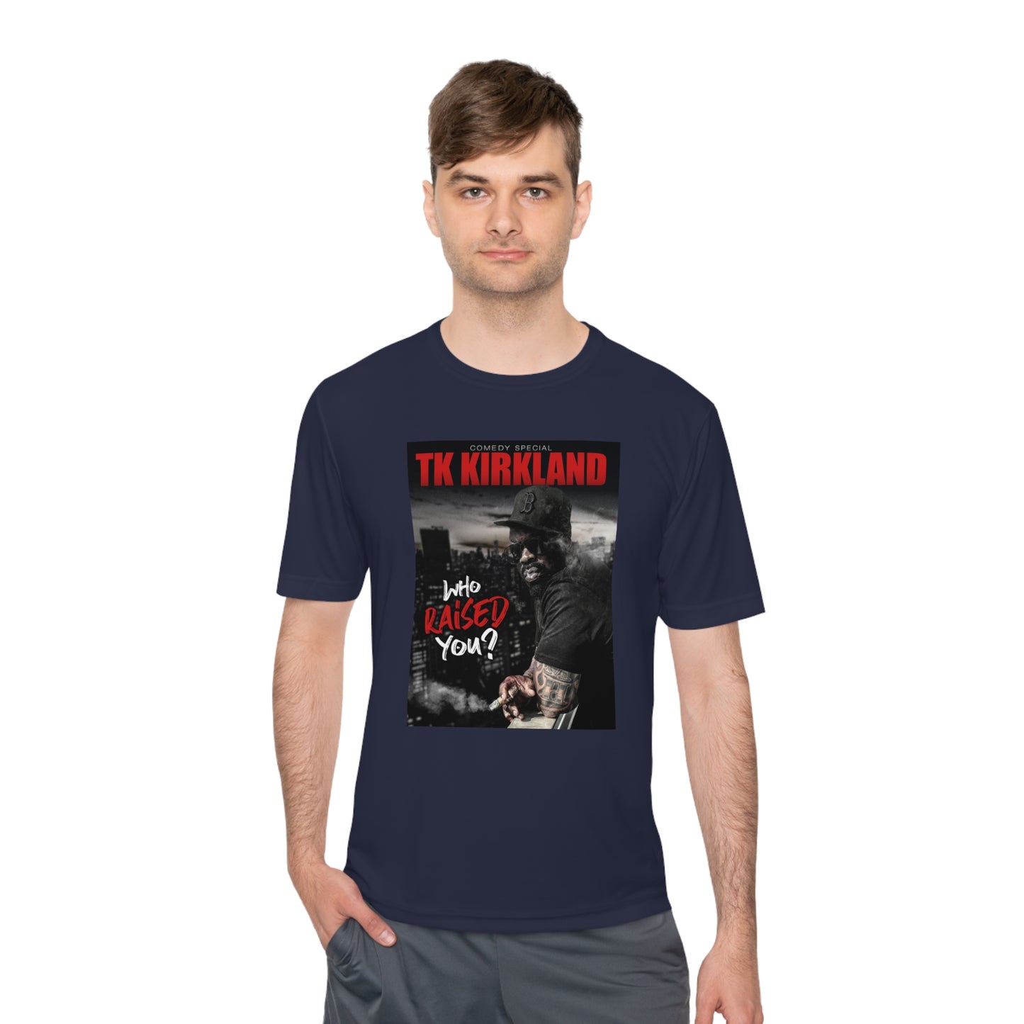 Who Raised You? Unisex Moisture Wicking Tee