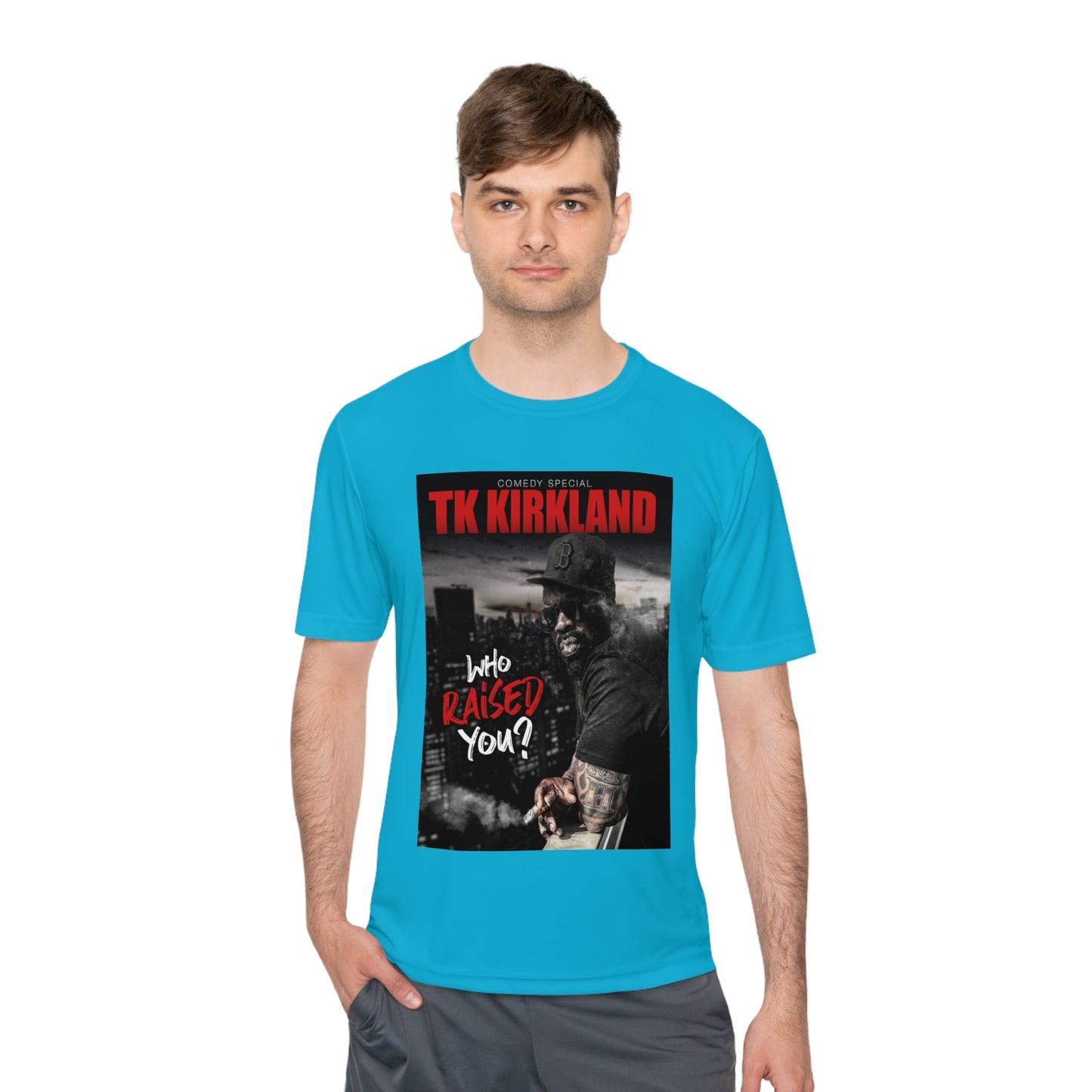 Who Raised You? Unisex Moisture Wicking Tee