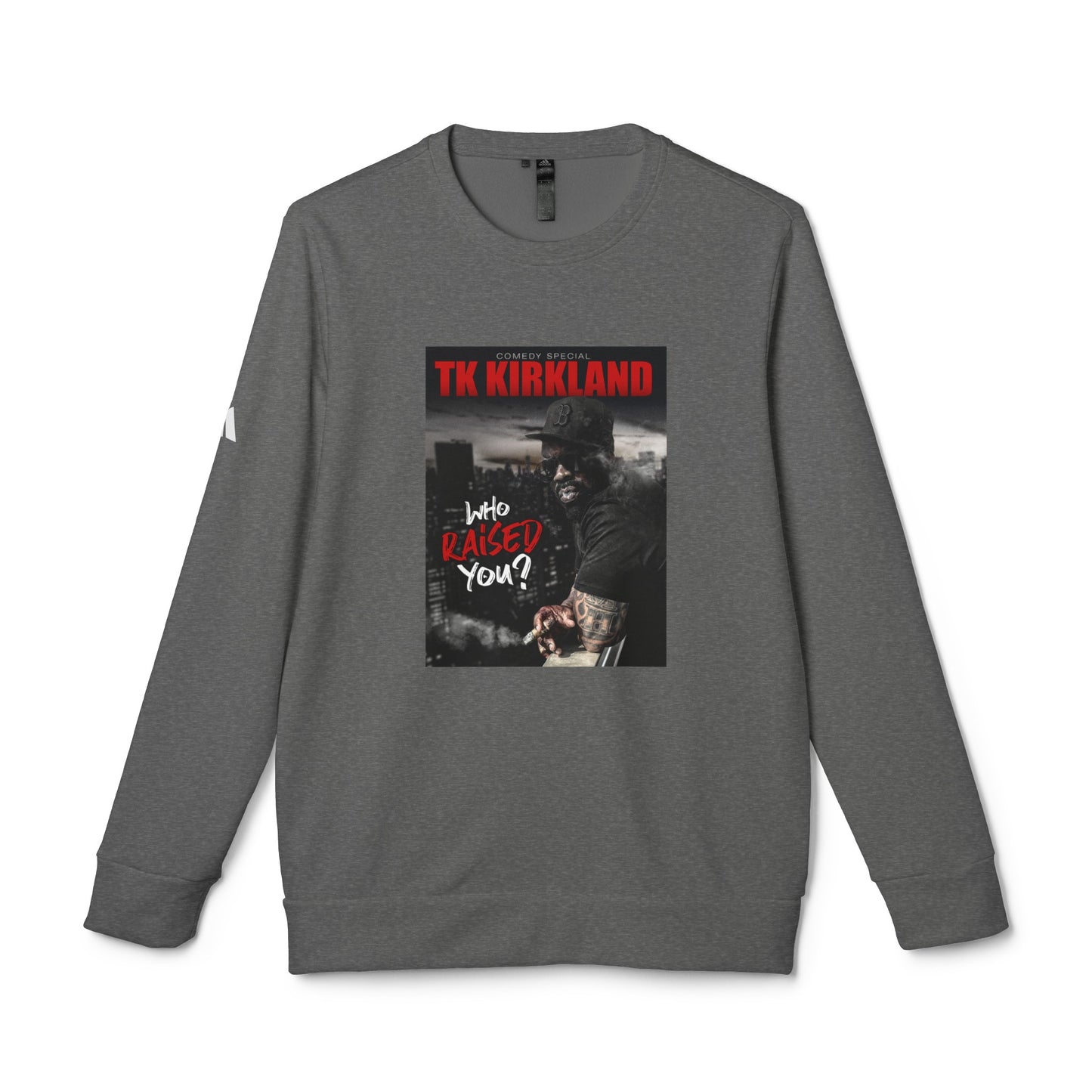 adidas® Unisex Fleece Crewneck Sweatshirt - Who Raised You?