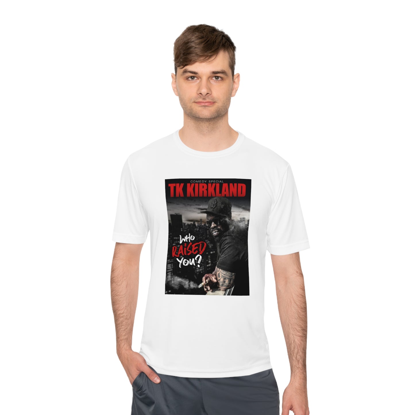 Who Raised You? Unisex Moisture Wicking Tee