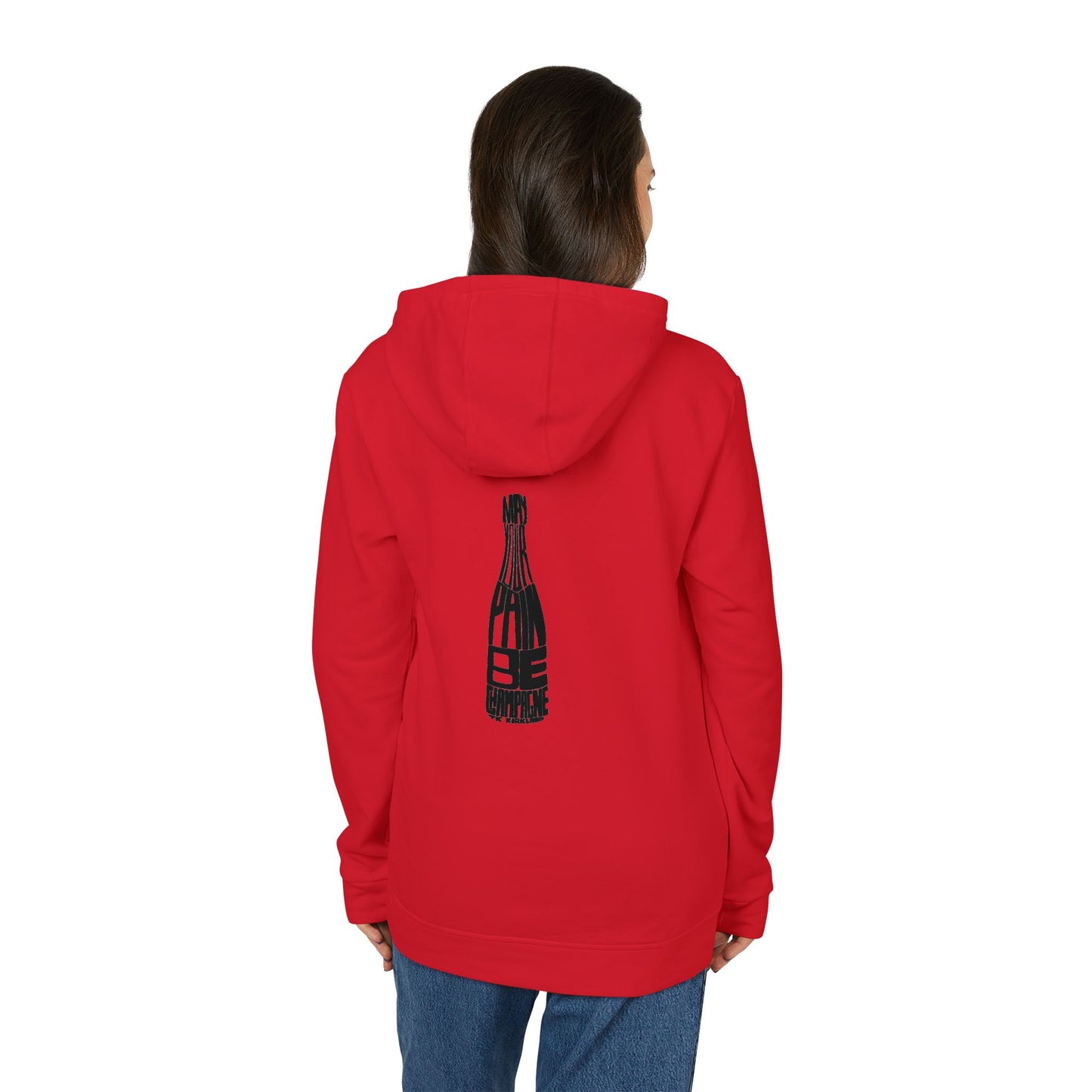adidas® Unisex Fleece Hoodie - May Your Pain Be Champagne
