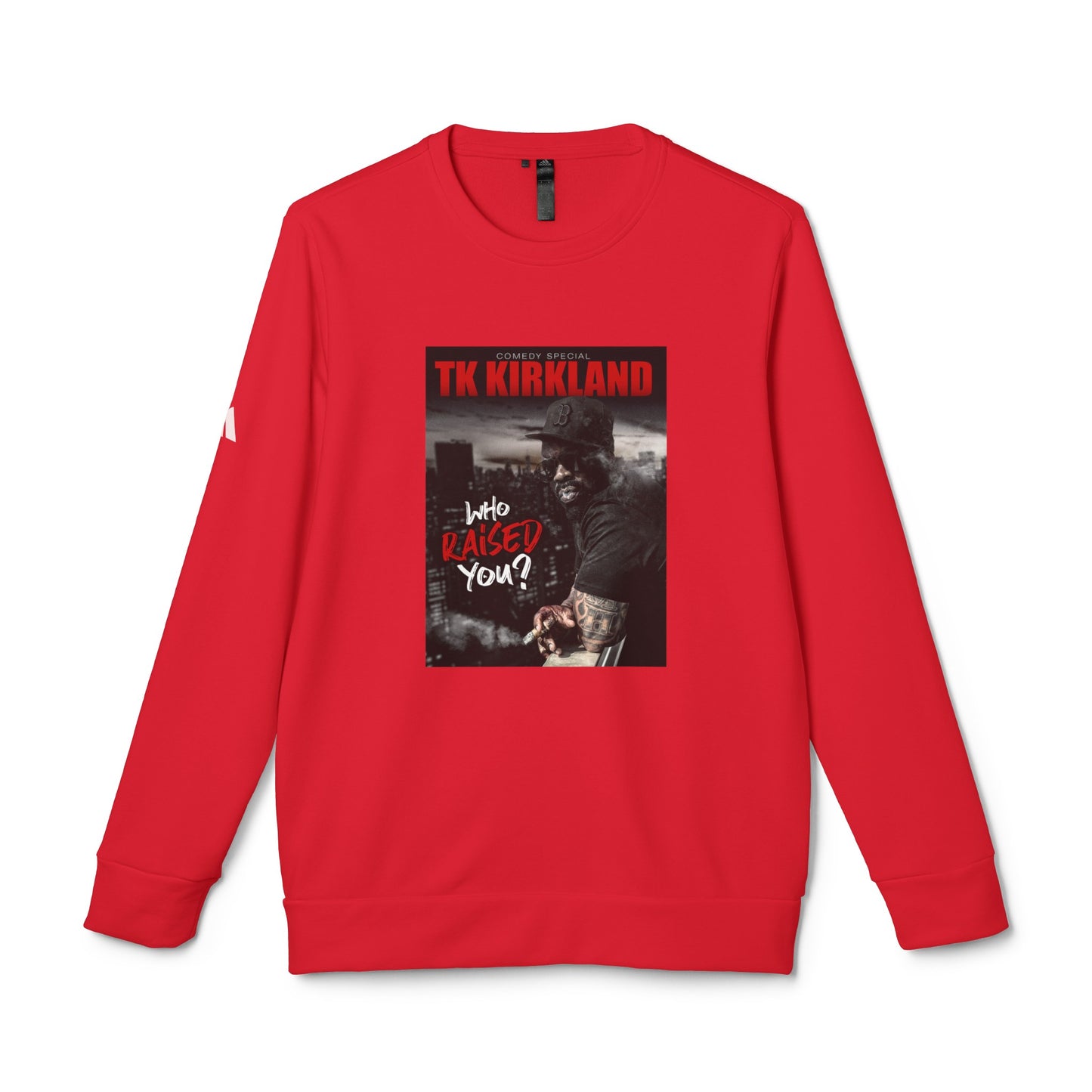 adidas® Unisex Fleece Crewneck Sweatshirt - Who Raised You?