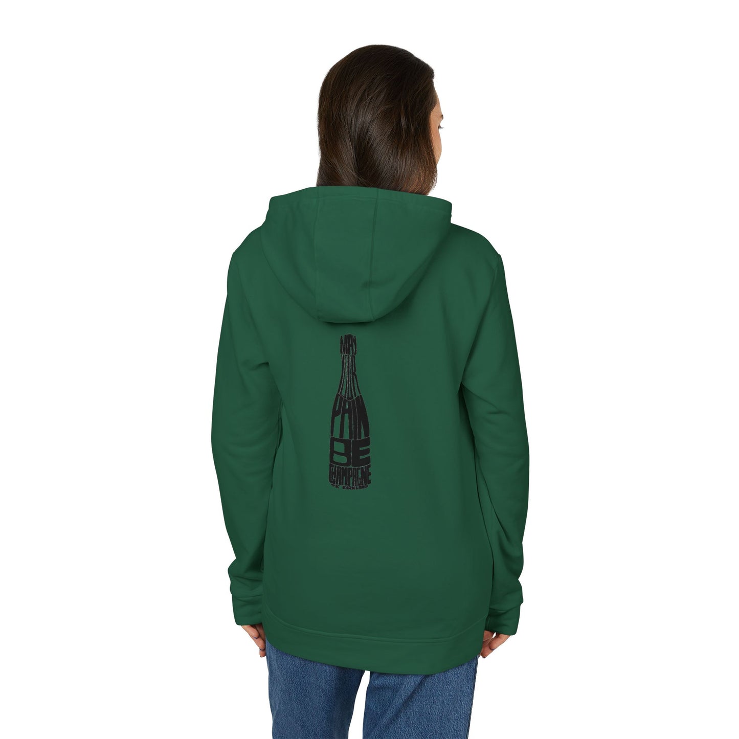 adidas® Unisex Fleece Hoodie - May Your Pain Be Champagne