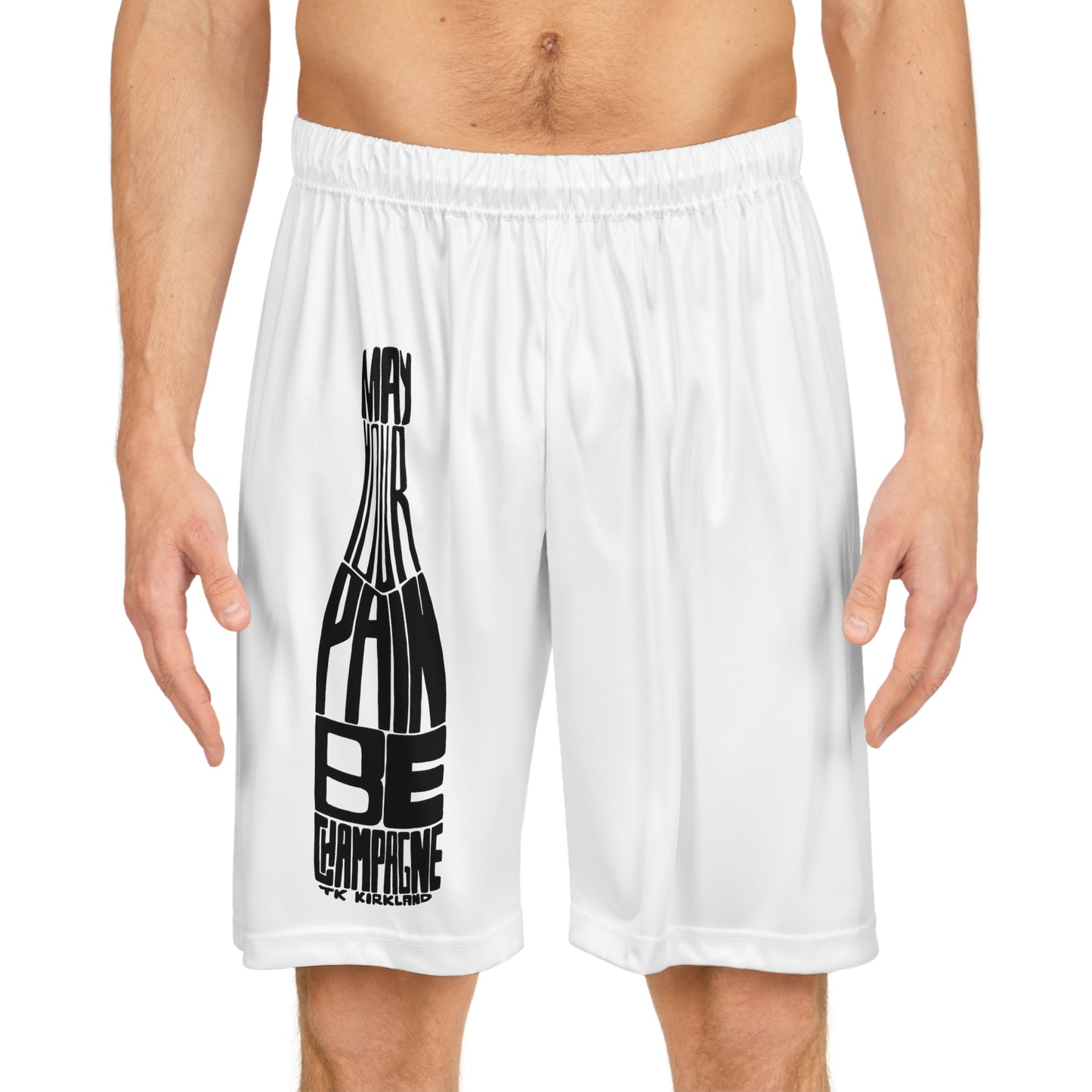 May Your Pain Be Champagne - Basketball Shorts (AOP)