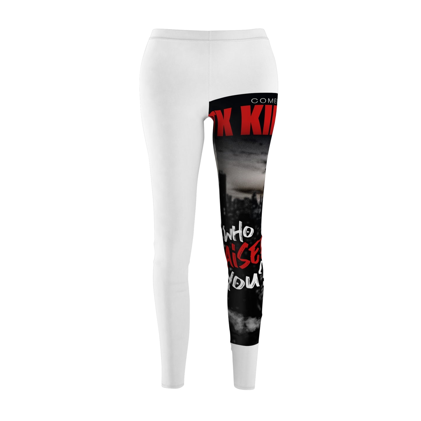 Who Raised You? Women's Cut & Sew Casual Leggings (AOP)