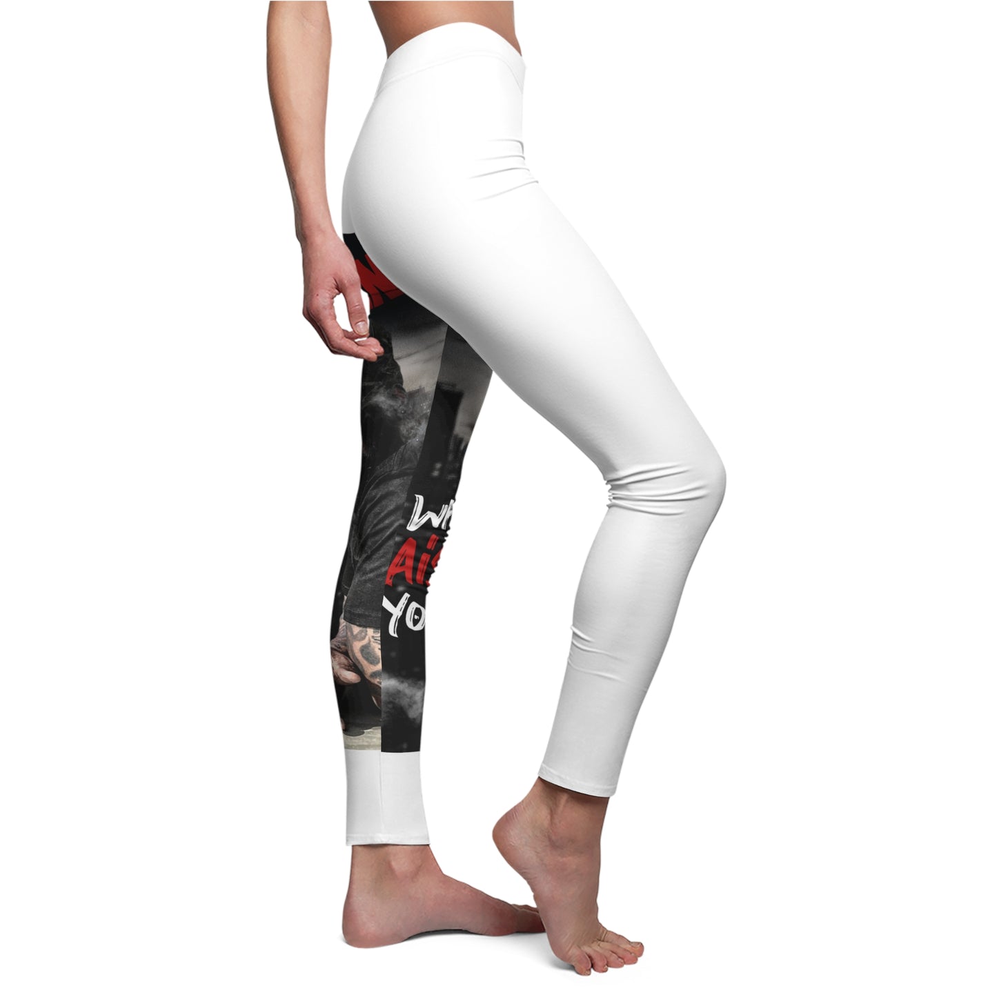 Who Raised You? Women's Cut & Sew Casual Leggings (AOP)