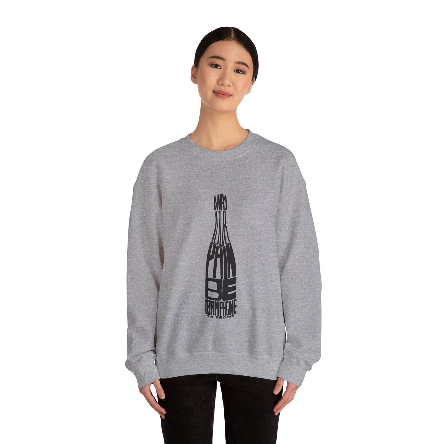 May Your Pain Be Champagne - Unisex Heavy Blend™ Crewneck Sweatshirt