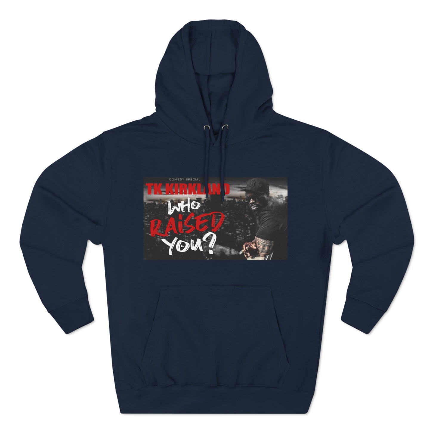 Who Raised You? Three-Panel Fleece Hoodie