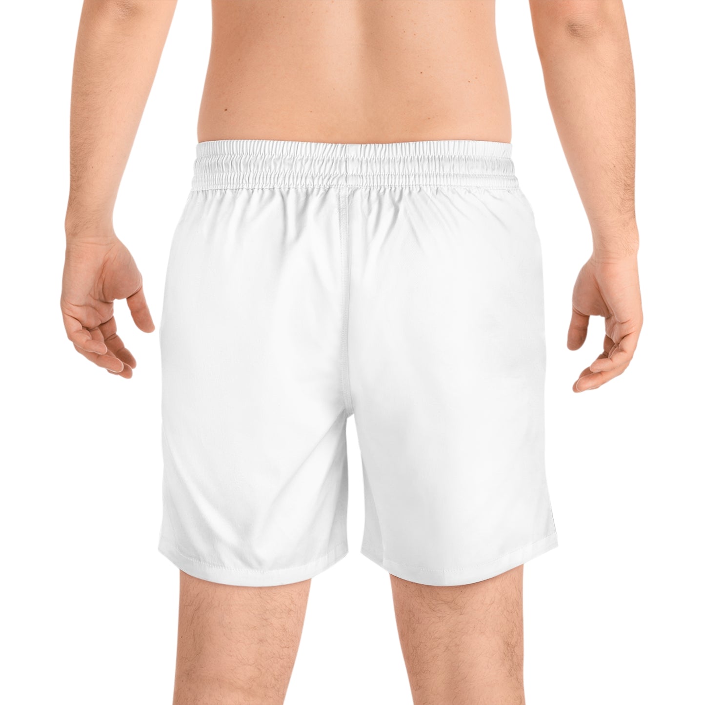 Who Raisd You? Men's Mid-Length Swim Shorts (AOP)