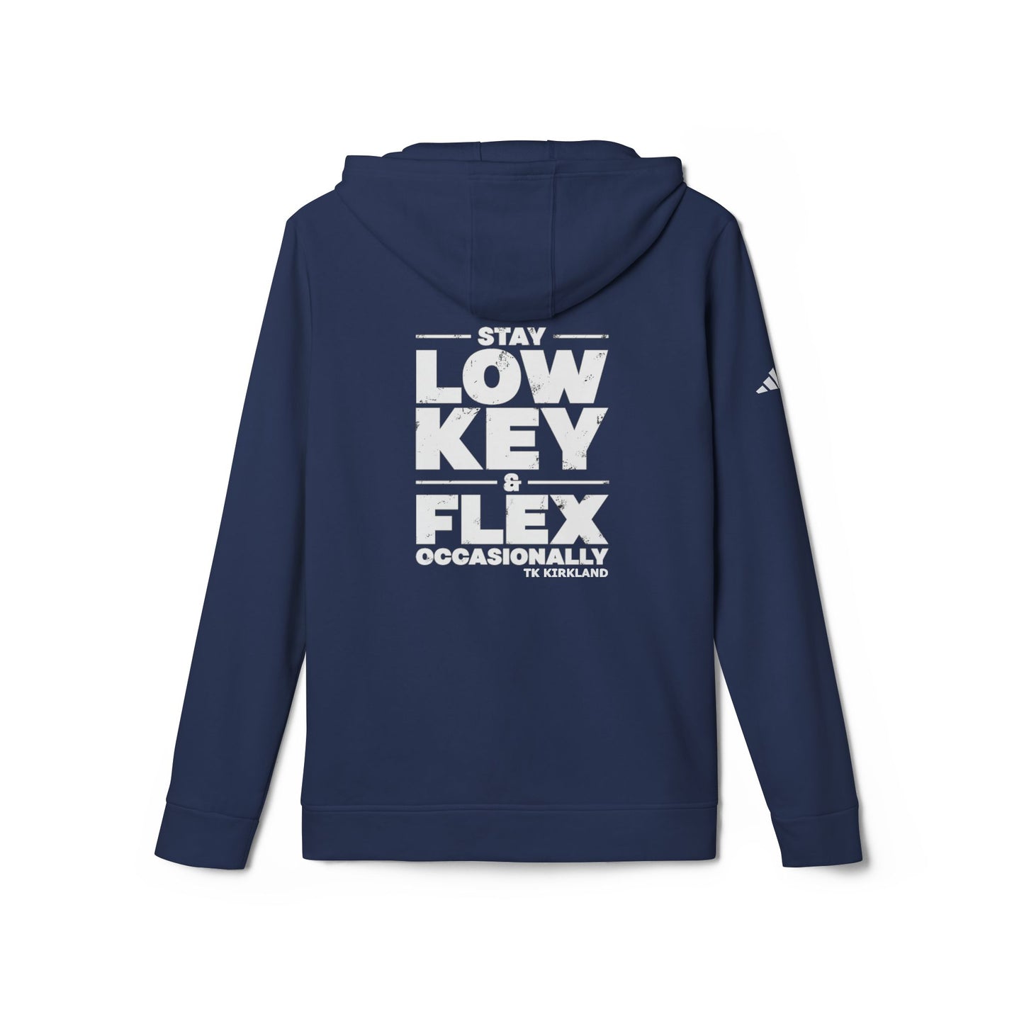 adidas® Unisex Fleece Hoodie - Stay Low Key & Flex Occassionally