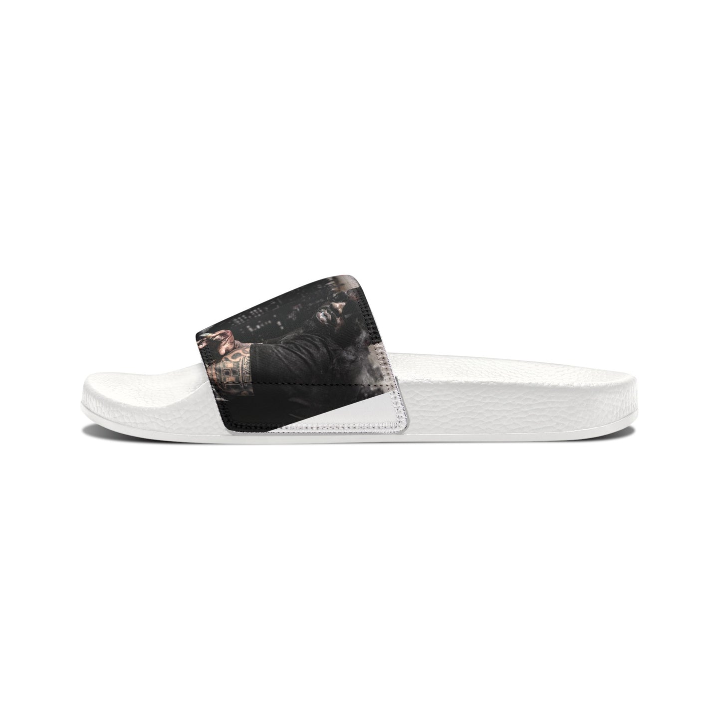 Who Raised You? Men's PU Slide Sandals